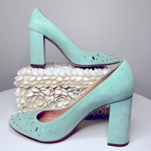 J. Crew Shoes - JCrew Mint Heels (size 10.5)